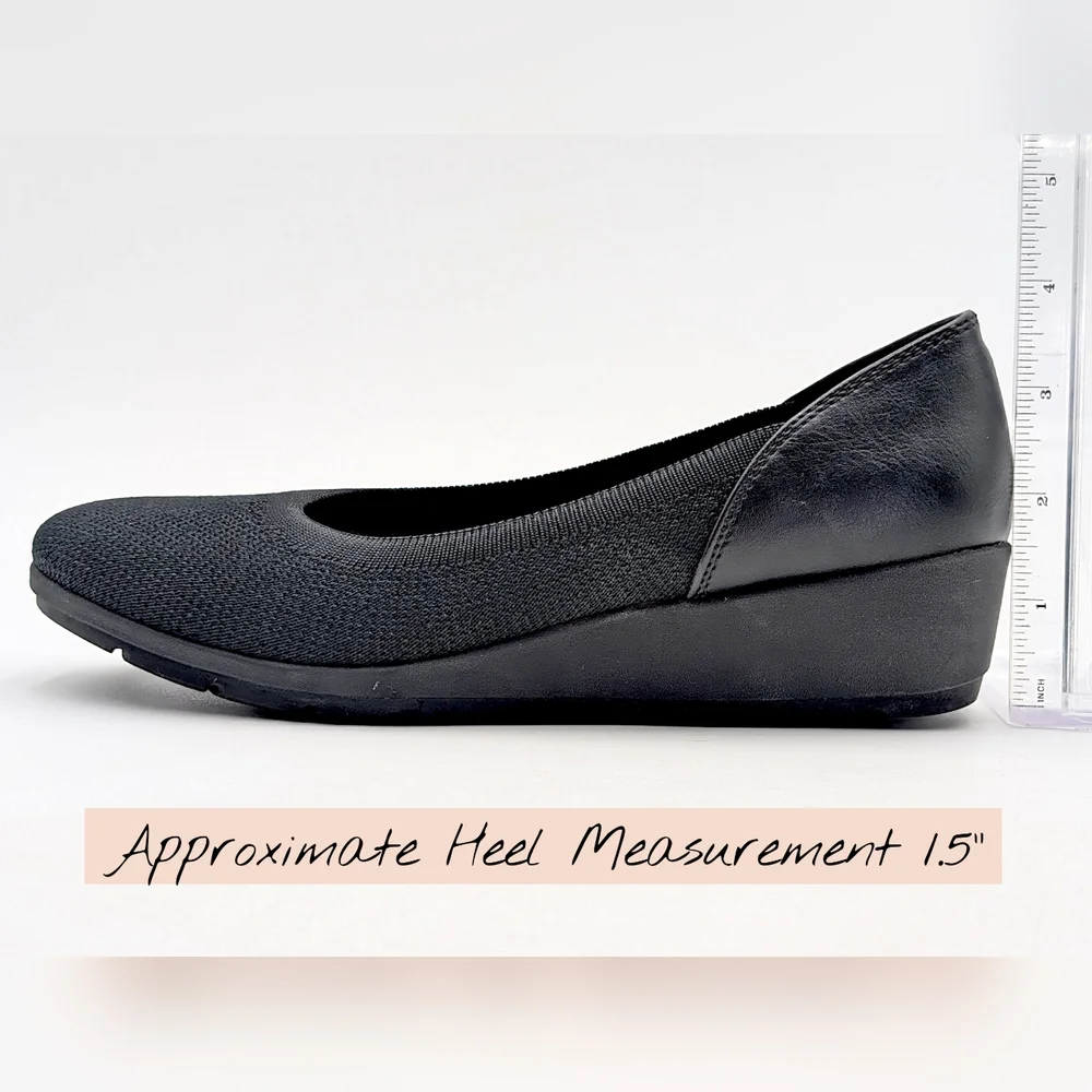 Kim Rogers Maddie Sz 7M Ultra Comfort Supported Technology Footbed Black Loafers